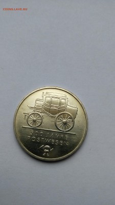 С РУБЛЯ ! ГДР 5 марок 1990 Почта до 01.03 - PHOTO_20170225_151744