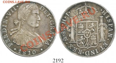 Испанская монета 1810 год - image02192