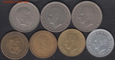Испания 7 монет до 28.02.2017 21-00 - Испания р