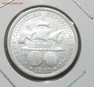 США полдоллара 1893 (Колумб) UNC до 03.03 22:00 - IMG_20170227_191929