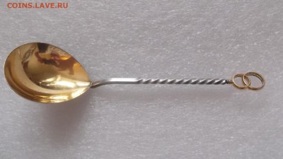 Ложка для салата - серебро 916 пробы - DSCF5270.JPG