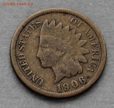 1 цент США 1906 Индеец, до 02.03.2017, 22:00 - 1c06a