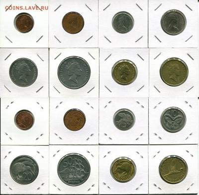 Британское Содружество. Елизавета II. - NZ dif.8 1c-2$