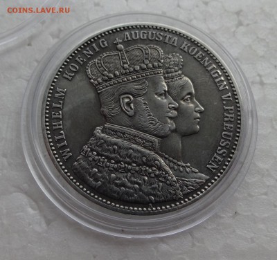 Пруссия талер 1861 Коронация до 05.03. Блиц - t1