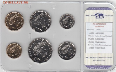 Набор Австралия. 6 монет UNC. Запайка до 6.03 22-30 - АВСТРАЛИЯ - 02Б