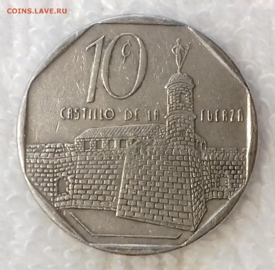 КУБА 10 конв. сентаво 1999 Крепость Ла Фуэрса 4 мар. 22-00м - КУБА 10 конв. сентаво 1999 -1245-20170228_122036