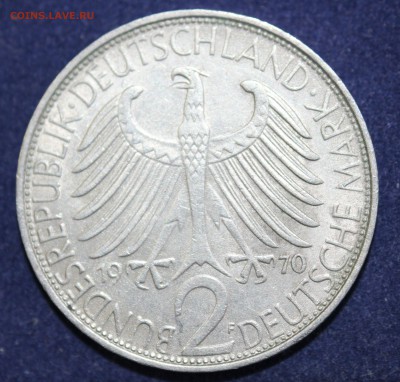 С 1 руб. ФРГ 2 марк 1970г. "F" МАКС ПЛАНК до 6.03 в 22-00 - IMG_3634.JPG