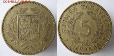 19.Разная инострань по фиксу - 19.23. -Финляндия 5 марок 1931