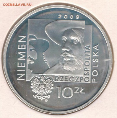 Ag Польша 10 злотых 2009 Немен до 06.03.17 в 22.00мск (Д361) - 5-пол10з09В1