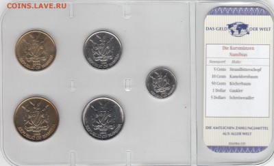 Набор Намибия. 5 монет UNC. Блистер до 6.03 22-30 - НАМИБИЯ - 02Б