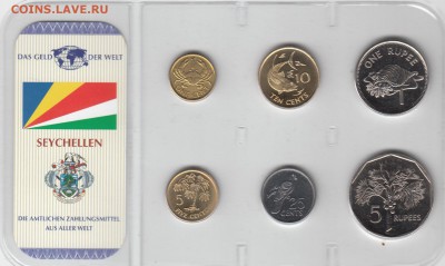 Набор Сейшеллы. 6 монет UNC. Блистер до 6.03 22-30 - Сейшеллы - 1а (390)