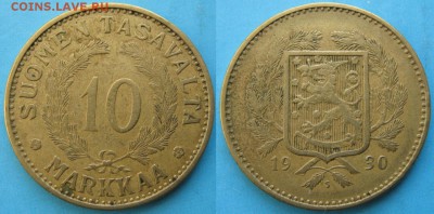 19.Разная инострань по фиксу - 19.34. -Финляндия 10 марок 1930    3108