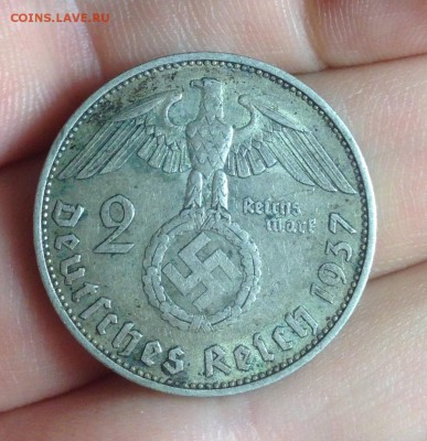 Третий Рейх 2 марки 1937а до 03.03.17 в 22:00 - image