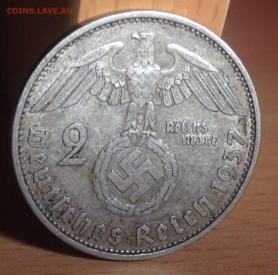 Третий Рейх 2 марки 1937а до 03.03.17 в 22:00 - image