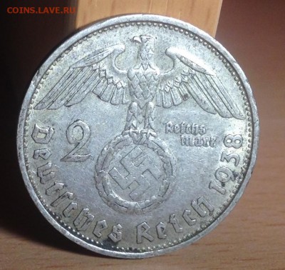 Третий Рейх 2 марки 1938в до 03.03.17 в 22:00 -1- - image