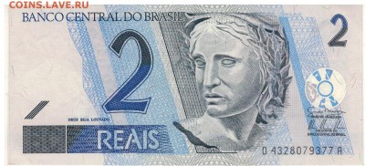Бразилия 2 реала 2001- до 06.03.2017 в 22.00мск (Б866) - 1-бр2а
