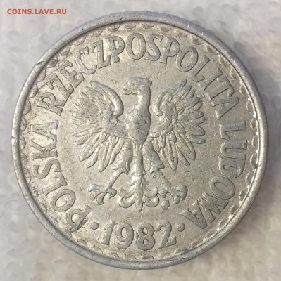 ПОЛЬША 1 злотый 1982 до 6 мар. 22-00 мск - ПОЛЬША 1 злотый 1982 -450-20170205_160618