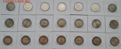 Дёшево! Старт 3500р! 2 ЕВРО 30 лет флагу. 21шт UNC до 04.03 - г