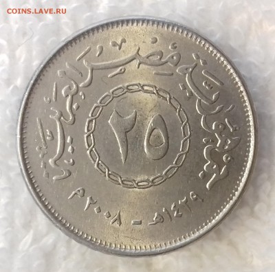 ЕГИПЕТ 25 пиастров 2008 UNC до 6 мар. 22-00 мск - ЕГИПЕТ 25 пиастров 2008 -789-20170302_113435