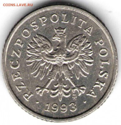 Польша 10 грошей 1993 г. до 24.00 09.03.17 г. - ин