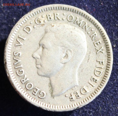 С 1 руб. АВСТРАЛИЯ 6 пенсов 1951г. ГЕОРГ-VI   до 9.03. в 22 - IMG_4725.JPG