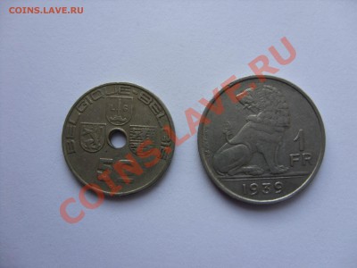 Бельгия 1922-1939 - 1 франк и 5 сантимов - 1.JPG