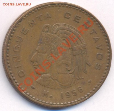 Мексика 50 центаво. 1956 г. До 2.02.11 г. 20-00 МСК. - Мексика 50