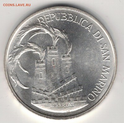 Ag САН-МАРИНО 500 ЛИР 1984 ОЛИМПИАДА 09.03 В 22.00МСК (Д540) - 5-см500