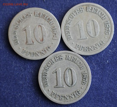 С 1 руб. КАЙЗЕРРЕЙХ 10 пфеннигов 1874г.1875г.1876г. до 10.3 - IMG_4423.JPG