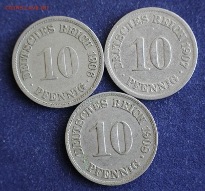 С 1 руб. КАЙЗЕРРЕЙХ 10 пфеннигов 1906г.1907г.1908г. до 10.3 - IMG_4421.JPG