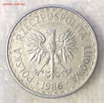 ПОЛЬША 1 злотый 1986 до 8 мар. 22-00 мск - ПОЛЬША 1 злотый 1986 -447-20170205_160335