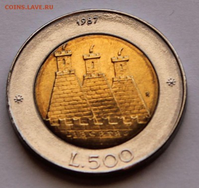 Сан Марино 500 лир 1987. БИМ. - 4