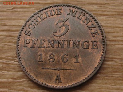 Пруссия 3 пфеннинга 1861 А  UNC до 06.03.17 в 22.00 М - IMG_4612.JPG