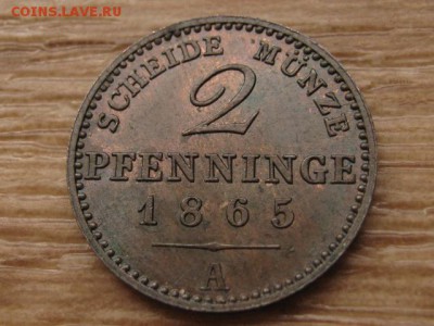 Пруссия 2 пфеннинга 1865 А   UNC до 06.03.17 в 22.00 М - IMG_4616.JPG