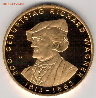 Ag ФРГ 10€ 2013D РИХАРД ВАГНЕР до 10.03.17 в 22.00мск (Г962) - 5-г2013д