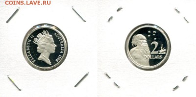 Британское Содружество. Елизавета II. - Australia-2$-1988-Ag