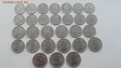 1,2,5 руб.2009,10,13 г. СПМД магн. с ном. до 10.03.2017 г. - 1,2,5 руб. 2009, 2010, 2013 СП магн.-3