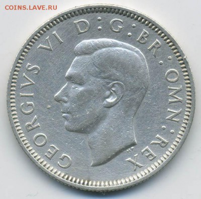 Шиллинг Британия 1939 - аверс. - Британия_1939-шиллинг_А