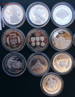 1$ США серебро 1983-2011 гг (16 штук пруф-ац) - IMG_9262.JPG