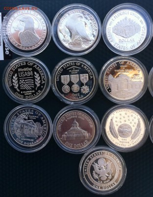 1$ США серебро 1983-2011 гг (16 штук пруф-ац) - IMG_9260.JPG