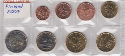 наборы 2002спмд, 300 л.флоту, 50 л. Победы, евро на юб.РФ - Euro-FIN-2007