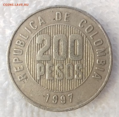 22-00 мск - КОЛУМБИЯ 200 песо 1997 -1173-20170306_105128