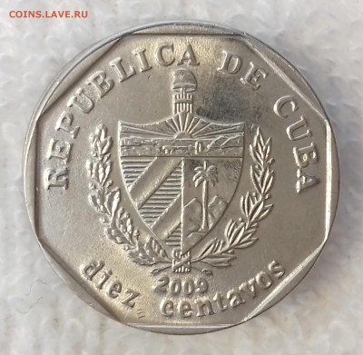 КУБА 10 сентаво 2009 Крепость Ла Фуэрса UNC 10 мар. 22-00мск - КУБА 10 сентаво 2009-1240-20170306_105047