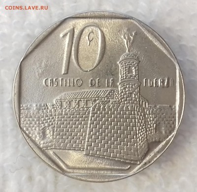 КУБА 10 сентаво 2009 Крепость Ла Фуэрса UNC 10 мар. 22-00мск - КУБА 10 сентаво 2009-1240-20170306_104818
