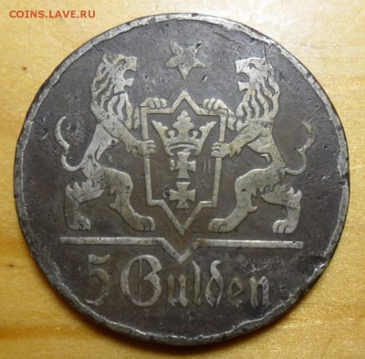5 гульден 1923 года Данциг - 2.JPG