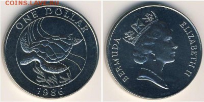Бермуды 1$ доллар 1986 Черепаха Крона Шайба - Kupfer_Nickel-Bermuda-600-300-jJ_BwcI0QFgAAAEqlItDRaT0