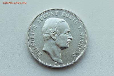 Саксония 3 марки 1908 E Король Фридрих Август V - IMG_0423.JPG