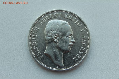 Саксония 3 марки 1908 E Король Фридрих Август V - IMG_0420.JPG
