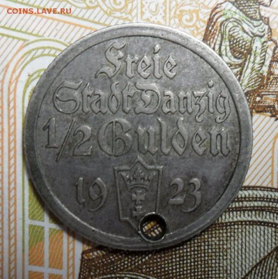 5 гульден 1923 года Данциг - 2.JPG