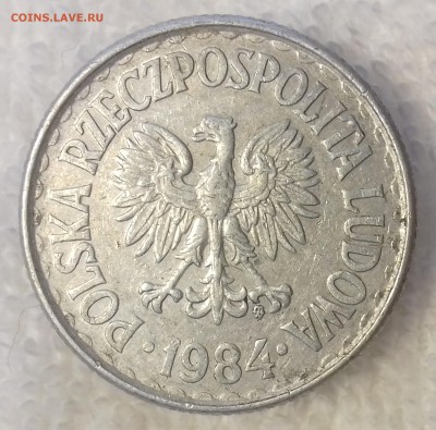 ПОЛЬША 1 злотый 1984 до 11 мар. 22-00 мск - ПОЛЬША 1 злотый 1984 -449-20170205_160531